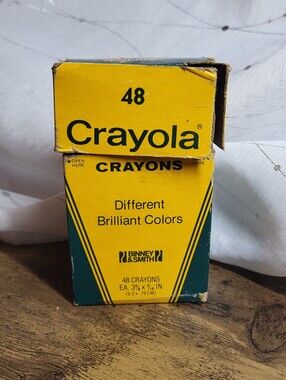 Vintage Crayola Crayons 48 Count Discontinued Colors Binney & Smith Mid 1980's